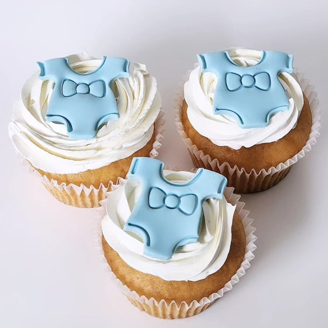 Baby Onsie Cupcakes (Blue)