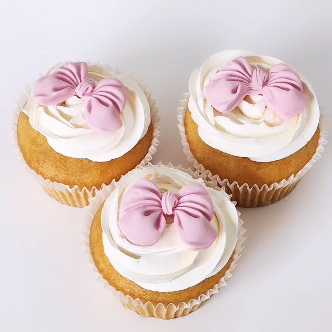 Bow Cupcakes (pink)