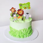Animal buttercream birthday cake with animal details Sydney next day delivery