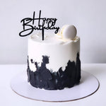 Black and white buttercream birthday Sydney next day delivery