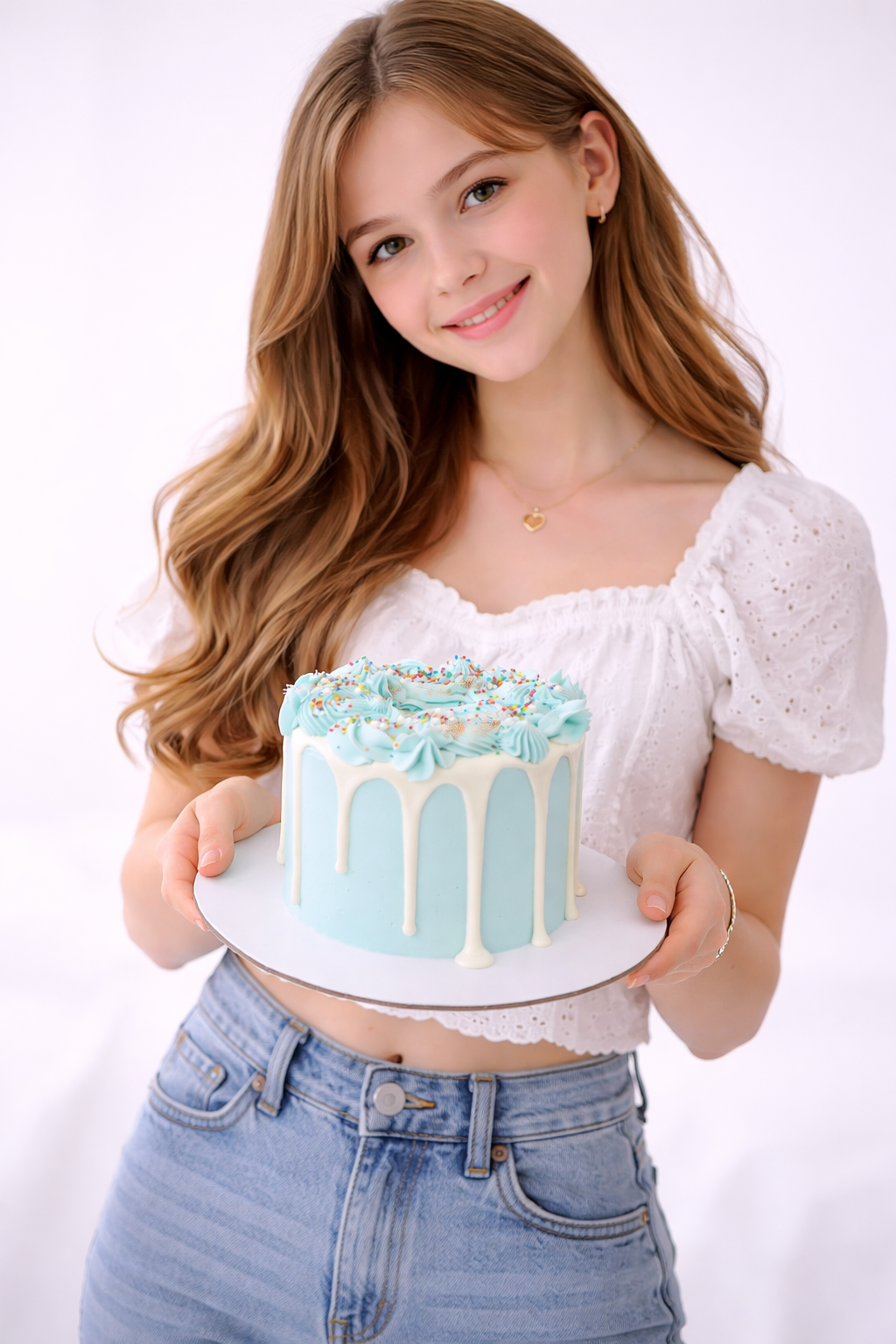  light blue cake with white frosting and sprinkles sydney 