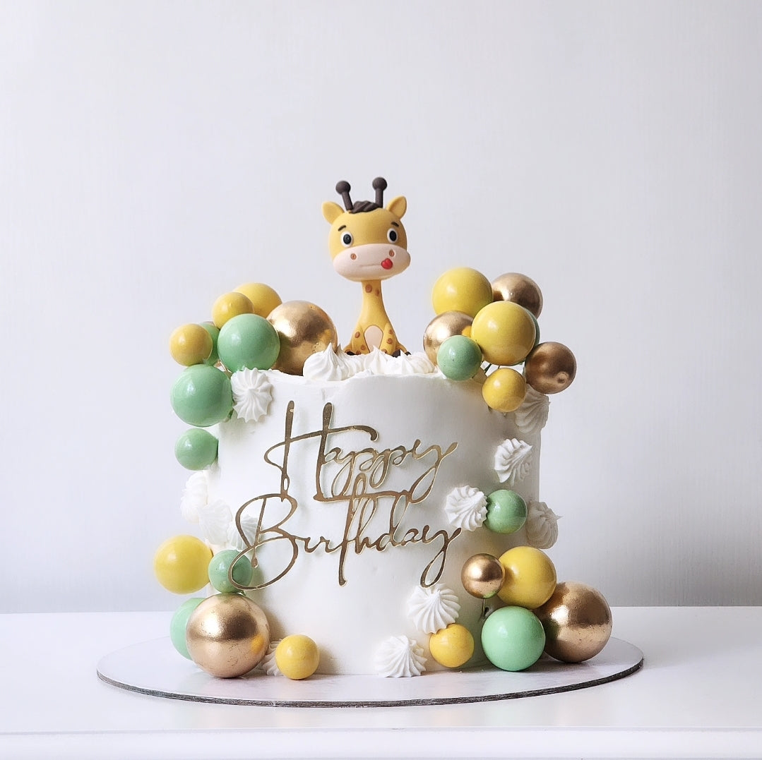 Giraffe buttercream birthday cake Sydney next day delivery