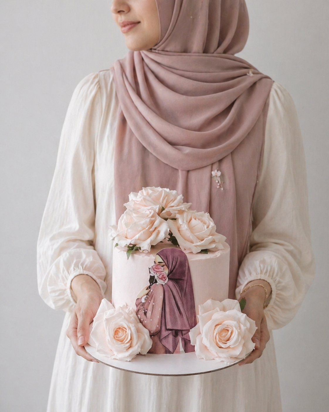 Hijab cake sydney pink