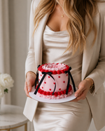 Red and pink cake with red hearts sydney