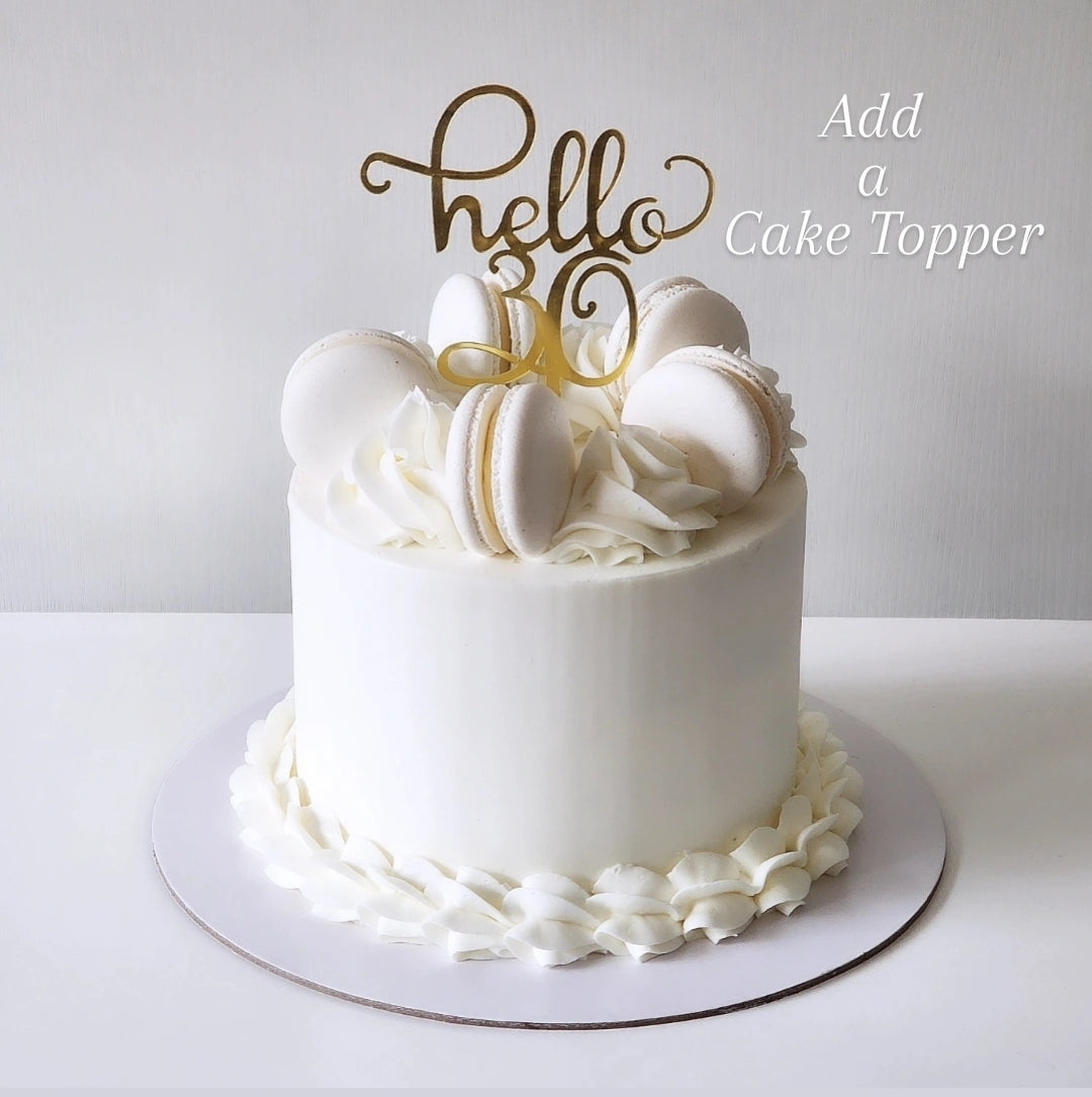 Mac Swirl cake (White)