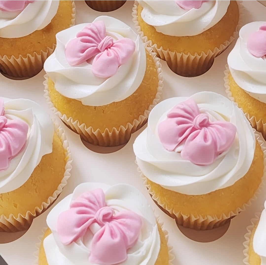 Bow Cupcakes (pink)