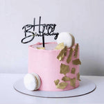Pink buttercream birthday cake, Sydney next day delivery